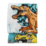 Toalha Banho Dinossauro Felpuda Infantil Estampada 60x110cm