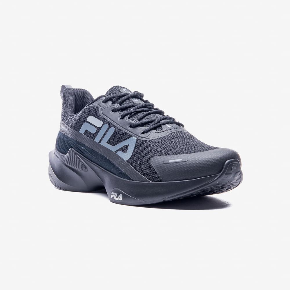 Tênis Masculino Running Fila Progress Lite Esporte 1239396 Preto 43