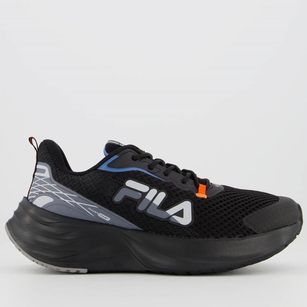 Tênis Masculino Running Fila Racer Comet Esporte 1185168 Preto 46