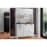 Cozinha Modulada Telasul Rubi Kit Smart Aço Portas E 1 Gaveta 105cm Branco-telasul