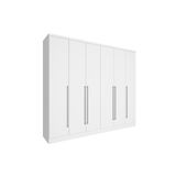 Guarda Roupa Casal Sevilla C/ 6 Portas E 8 Gavetas Branco/neve - Tcil Móveis