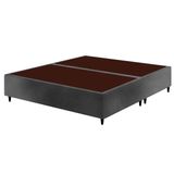 Cama Box Base King Sommier Linho Cinza (193x203x23) - Ortobom