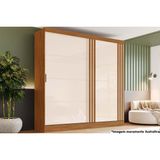 Guarda Roupa Casal 2 Portas De Correr E 3 Gavetas Briz B352 Nature/off White - Henn