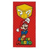 Toalha Banho Super Mario Aveludada Gamer Estampada 70x140 Cm