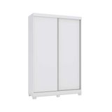 Guarda Roupa 2 Portas De Correr E 2 Gavetas C/pés N571 Branco - Kappesberg