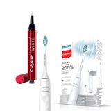 Escova De Dente Elétrica Philips Colgate Sonicpro 30 + Caneta Clareadora Dental Luminous White 2,5ml