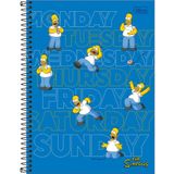 Caderno Univ. 10 Matérias 160fls Simpsons Capa 1 - Tilibra