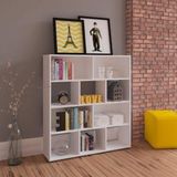 Estante para Livros com 10 Nichos Artely Branco
