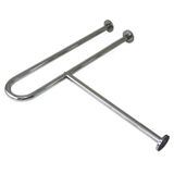 Barra de Apoio  Fixa para Vaso 80cm em Inox Polido Geris Cromado