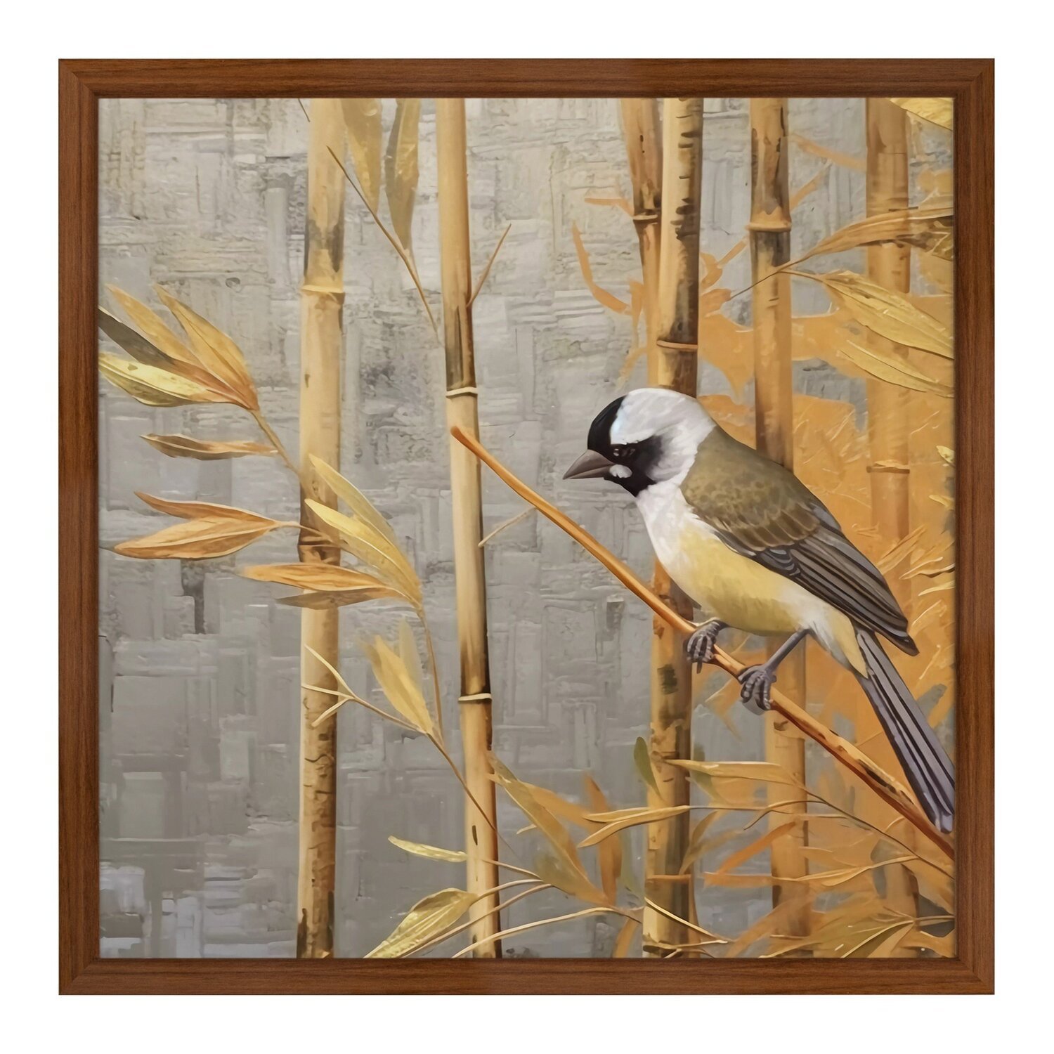 Quadro 50cm X 50cm Andorinha Aquarela Tropical Artes Nozes