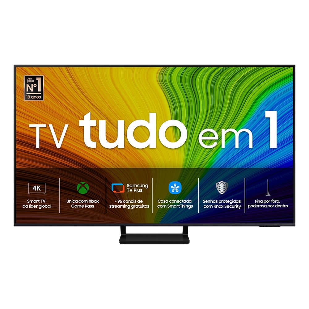 Samsung Smart Tv 65 Polegadas Qled 4k 65q70d 2024, Tecnologia De Pontos Quânticos, Processador Com Ai, Painel Até 120hz, Design Airslim 65&quot;