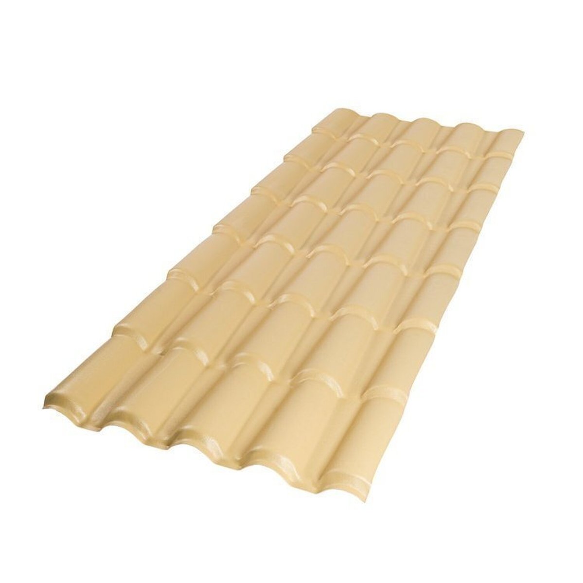 Kit 15 Telhas Colonial Pvc 2,62 X 5 Ondas Marfim