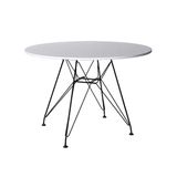 Mesa De Jantar Eames Redonda 90cm Up Home Branco