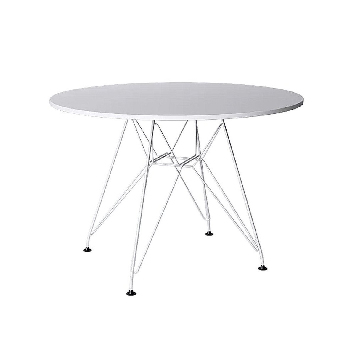 Mesa De Jantar Eames Redonda 110cm Up Home Branco