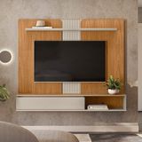 Painel Home Para Tv Até 65&quot; Friburgo Nature/off White