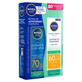 Kit Nivea Sun Protetor Solar Protect &amp; Hidrata Fps 70 200ml E Ganhe 80% De Desconto No Protetor Beauty Expert Fps 60 50g