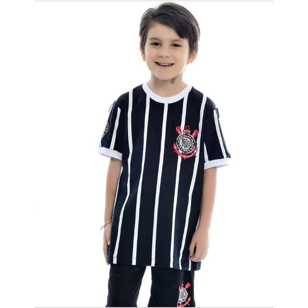 Camisa Corinthians Retrô 1982 Democracia Infantil