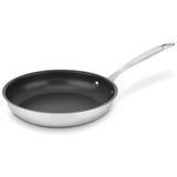 Frigideira Antiaderente Em Aço Inoxidável De 25 Cm, Pode Ser Lavável Na Máquina De Lavar Louça, Cuisinart Chef&#39;s-classic 722-24ns