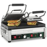 Grill Elétrico Em Aço Inoxidável Com Bandeja Coletora Removível E Controle De Temperatura, 240v 3200w, Waring Wpg300, Prata