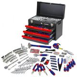 Kit De Ferramentas Com Maleta De Transporte, 408 Pecas, Workpro W009044a, Azul