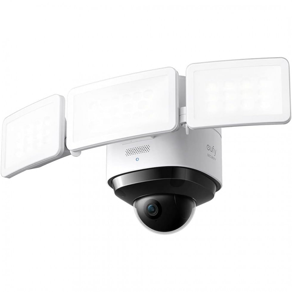 Camera De Seguranca Externa 2k Full Hd Com 360 Com Iluminacao Led E Bloqueio De Rastreio De Conversas, Eufy Security T8423, Branco