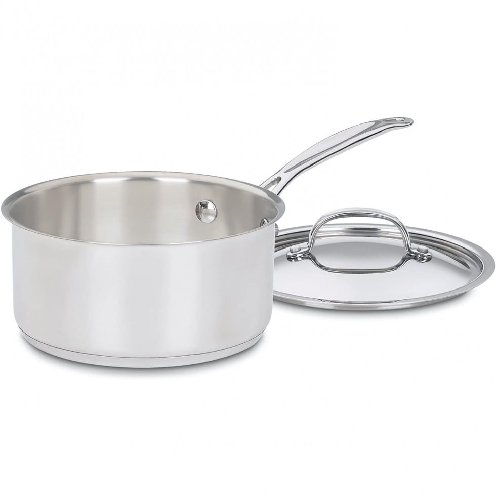 Panela Com Tampa 2 Litros Em Aco Inoxidavel, Cuisinart 719 18 Chefs