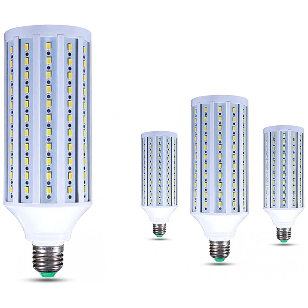 Lampada Led 300w 3000k Branca Com Base E26, E27, 4 Unidades, Edearkar, Branco