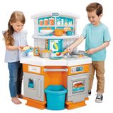 Cozinha Infantil Com Sons Reais De Cozinha E Acessorios Para Criancas A Partir De 3 Anos, Little Tikes 652868, Laranja