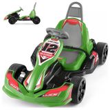 Carro Eletrico Infantil A Bateria 12v Com 2 Velocidades E Assento, Idade Rec 3 A 8 Anos, Elemara, Verde