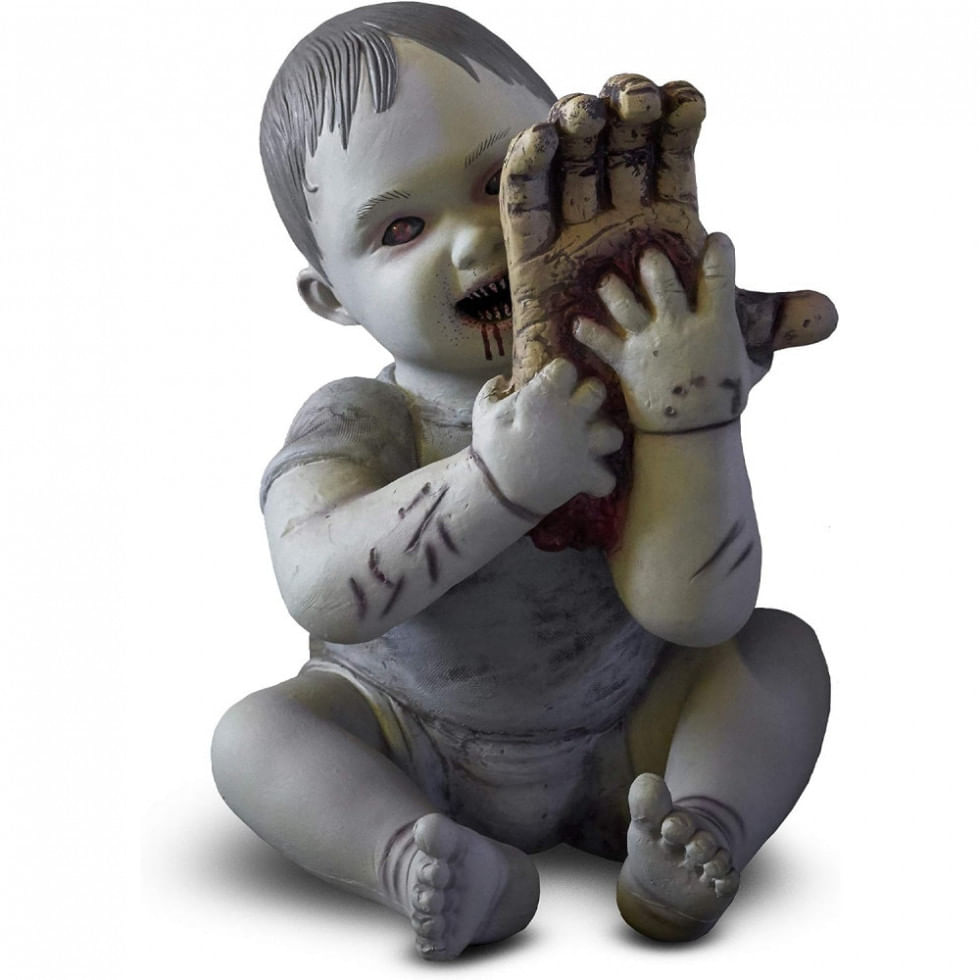 Bebê Asustadora Zumbi Para Decoração De Halloween