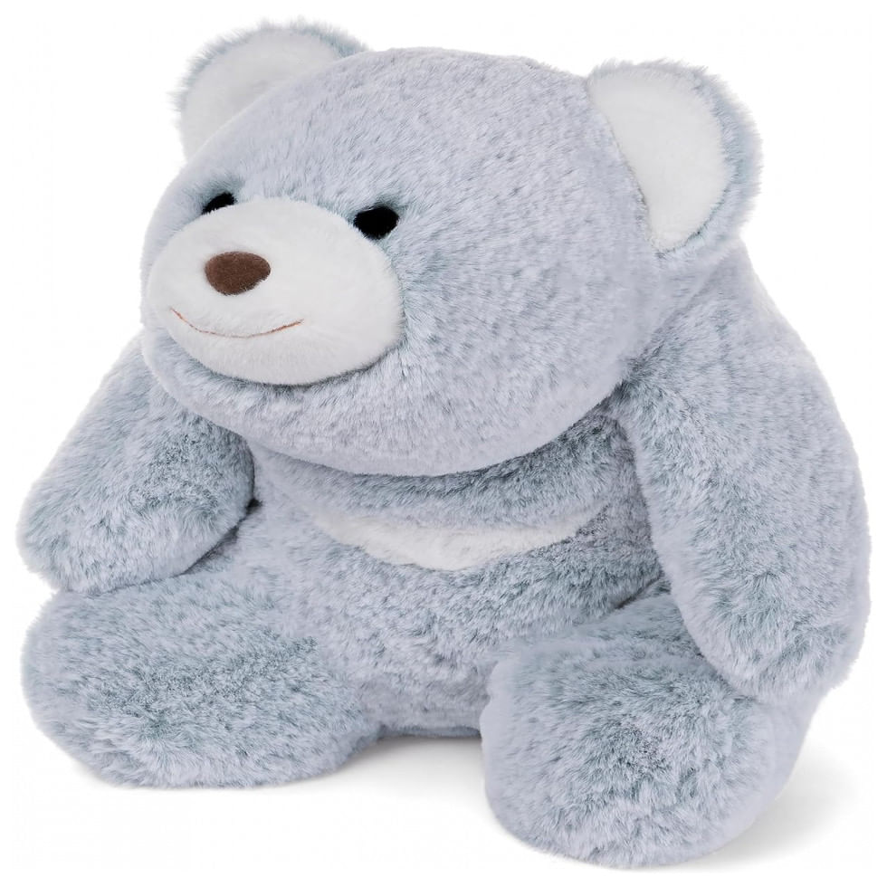 Pelucia Urso Para Criancas Maiores De 1 Ano, Gelo, Gund 6054272, Azul Claro