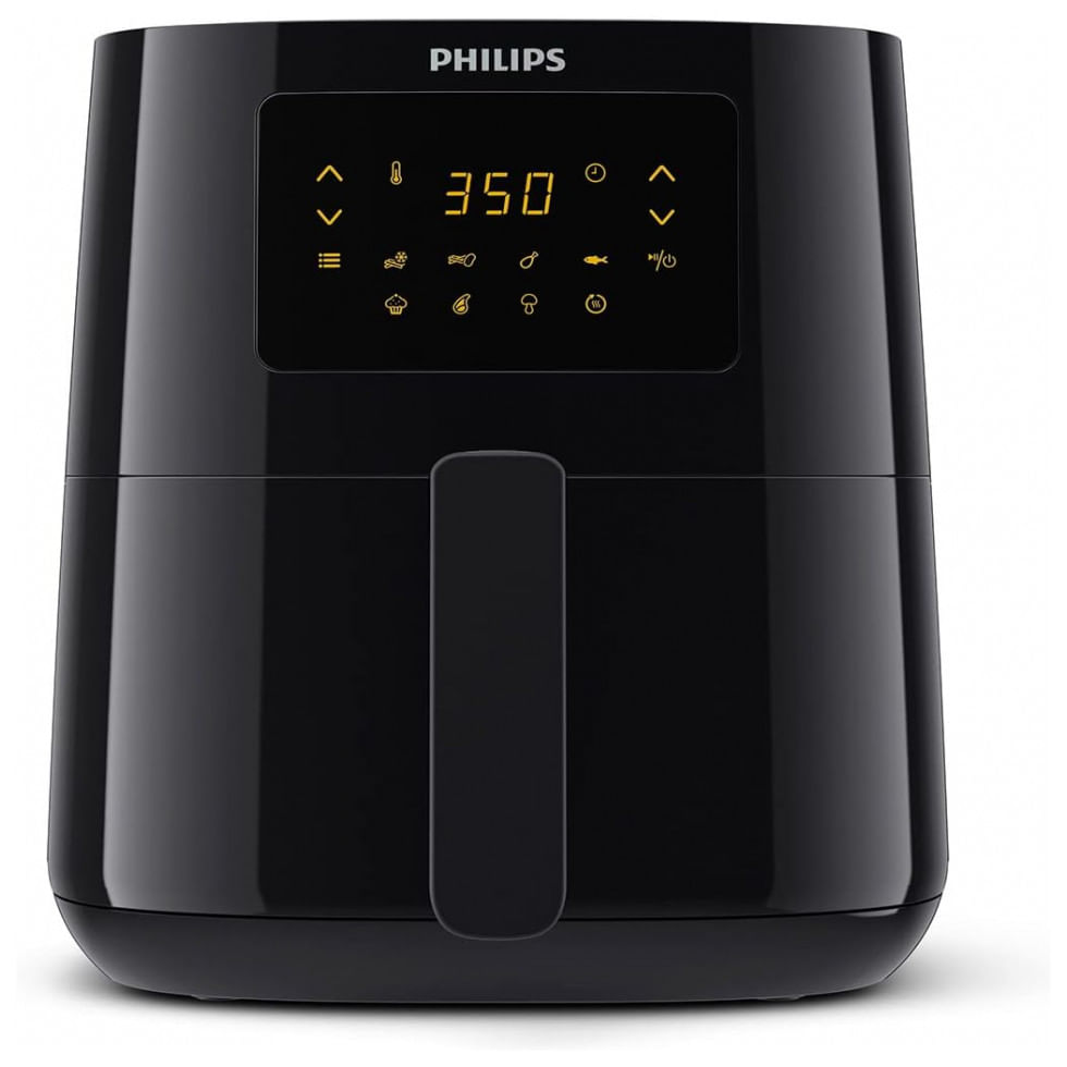 Fritadeira Eletrica Airfryer 4.1l Com Painel Digital E Temperatura Ajustavel, 110v, Philips Hd925291, Preta