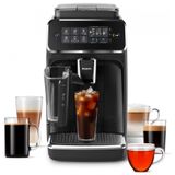 Maquina De Cafe Expresso Com Painel Digital E Bocal De Leite, 110v, Philips 3200, Preta