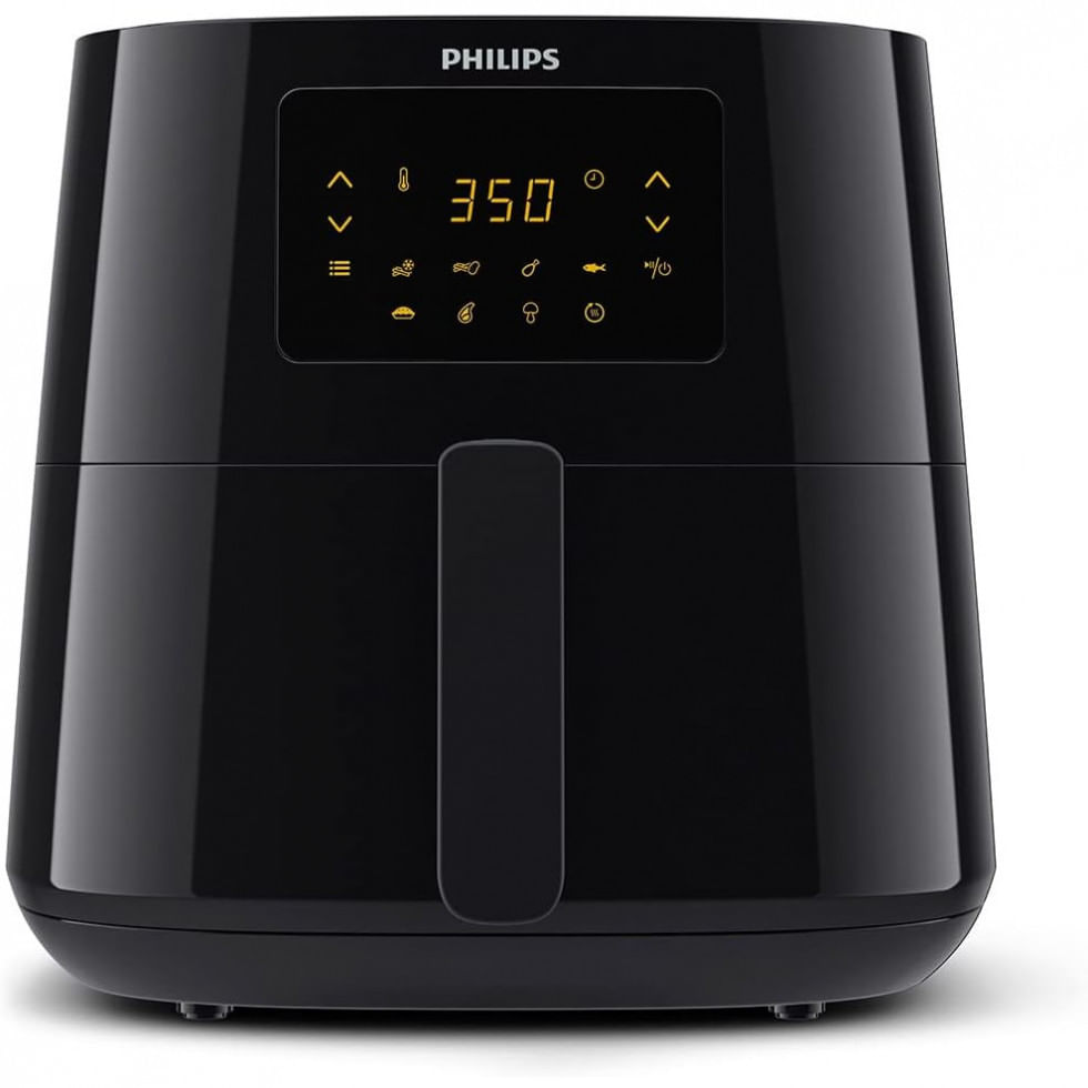 Fritadeira Eletrica Airfryer 6l Com Painel De Controle Digital, 1800w, 110v, Philips Kitchen Appliances Hd9270, 91, Preto