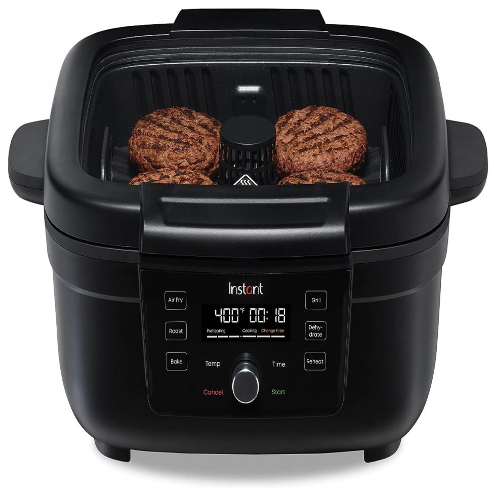 Fritadeira Eletrica Airfryer Com Painel Digital E Temporizador, 110v, Instant Pot 140 8001 01, Preto