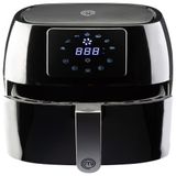 Fritadeira Eletrica 4.7l Com Painel Digital E Temperatura Ajustavel, 1400w, 110v, Masterchef Airfryer 4.75 Qt, Preto