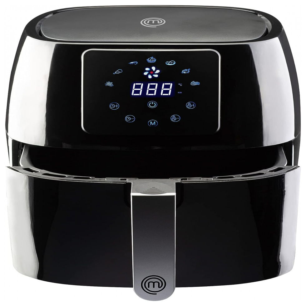 Fritadeira Eletrica 4.7l Com Painel Digital E Temperatura Ajustavel, 1400w, 110v, Masterchef Airfryer 4.75 Qt, Preto