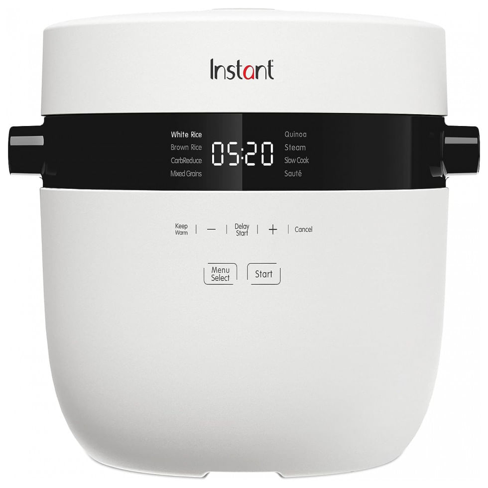 Panela De Arroz Eletrica Instant Pot 4.8l, Com 8 Predefinicoes E Tela Lcd, 110v, Branca