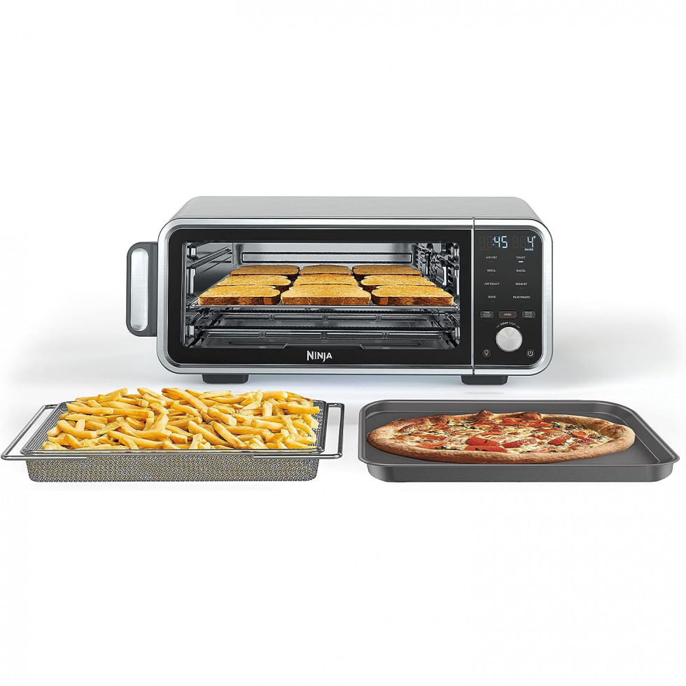 Forno Eletrico 8 Em 1 Com Painel Digital 1800w, 110v, Ninja Sp201, Cinza