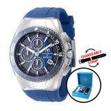 Relogio Masculino Technomarine X Invicta Five Elements Water Com 3 Alcas Intercambiaveis 44, Azul Tm 122003