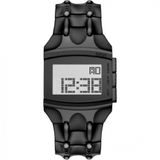 Relogio Masculino Digital Com Pulseira De Aco Inoxidavel, Diesel Dz2156, Preto