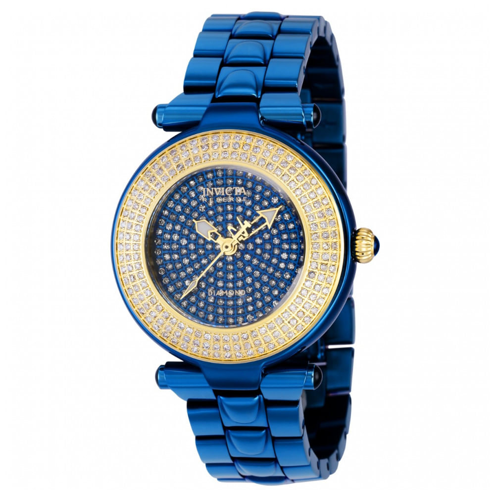 Relógio Feminino Subaqua 1,65 Quilates Com Diamante, Invicta 38775, Azul