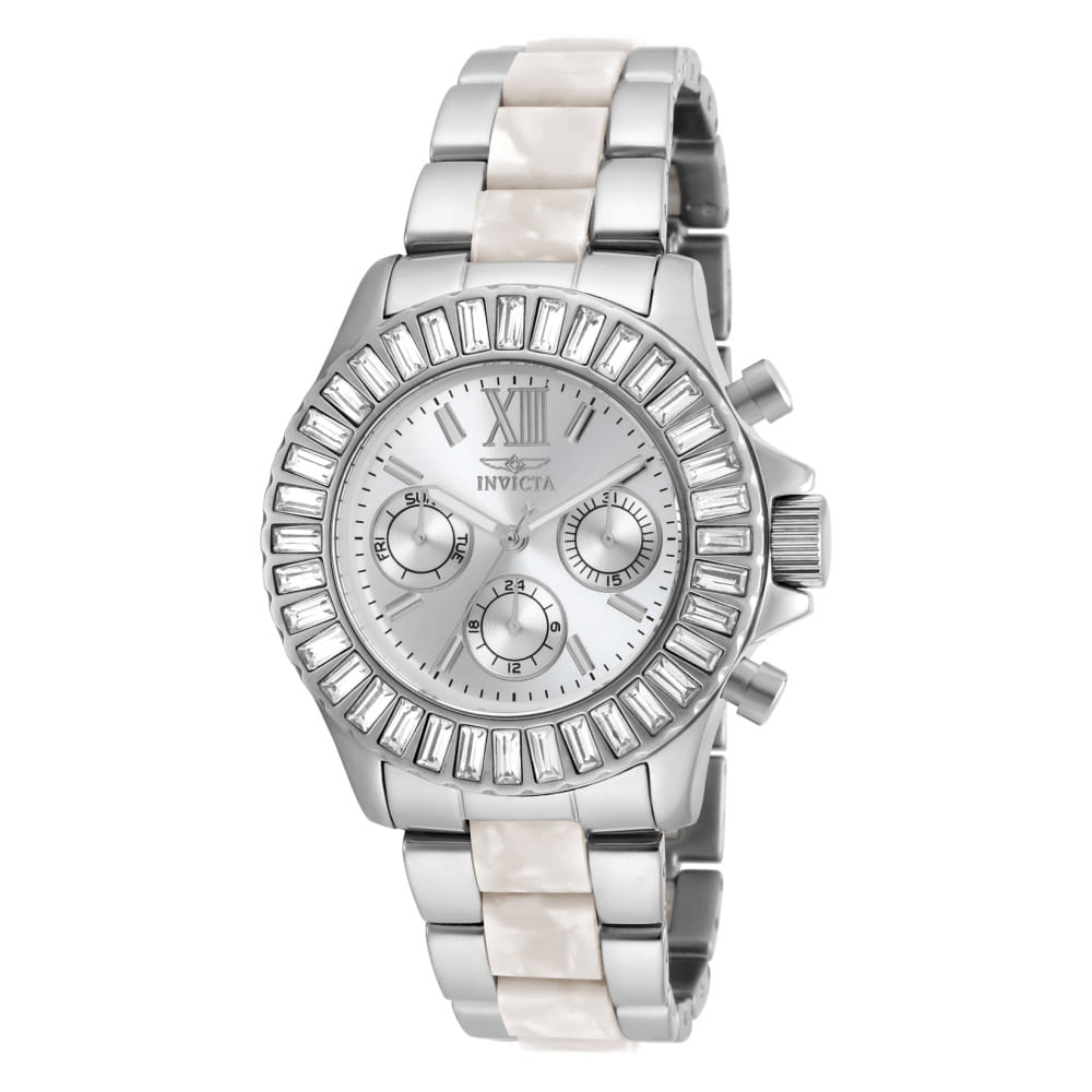 Relógio Feminino De Quartzo Angel, Invicta 18867, Prata