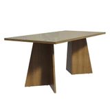 Mesa De Jantar Retangular Com Tampo De Vidro Rustic/crema 5388 Madesa