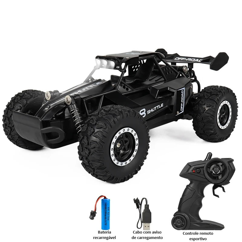 Carrinho Controle Remoto 2024 Off Road 2.4 Ghz Rapido Leds