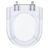 Assento Sanitario Poliester Carrara Cristal Para Vaso Deca