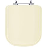 Assento Sanitario Poliester Quadra Creme Para Vaso Deca