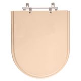 Assento Sanitario Poliester Carrara Rosa Floral Para Vaso Deca