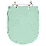 Assento Sanitario Poliester Paris Verde Claro Para Vaso Ideal Standard