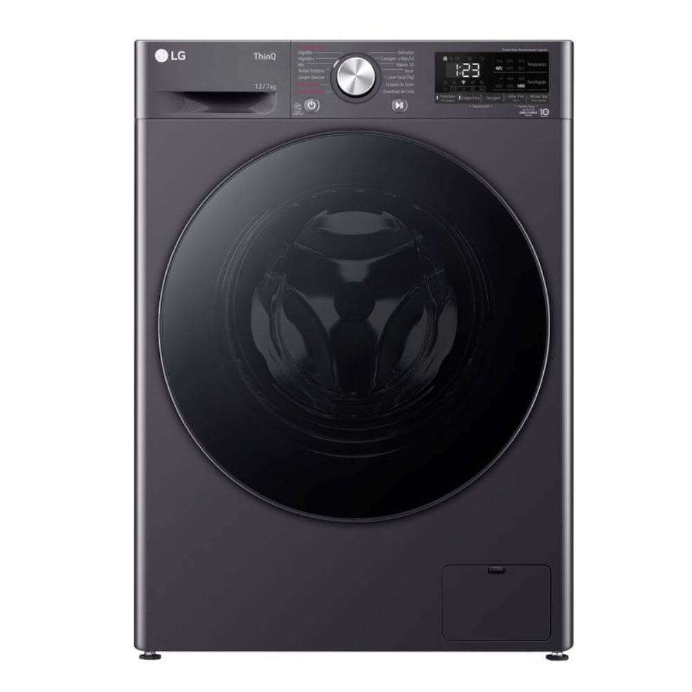 Lava E Seca Smart Lg Vc4 12kg Titanium Com Inteligência Artificial Aidd Cv5012mc4a 220v (avariado)